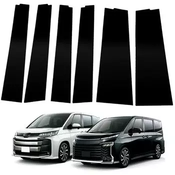 Toyota Noah Voxy 90 series стойки украшения Автомобиль с оригинальным козырьком эксклюзивные индивидуальные детали аксессуары защитный чехол набор из 6 предметов пианино черный