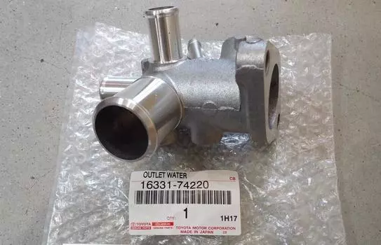Toyota OEM Thermostat Housing Engine Coolant Outlet Water 16331-74220 Genuine