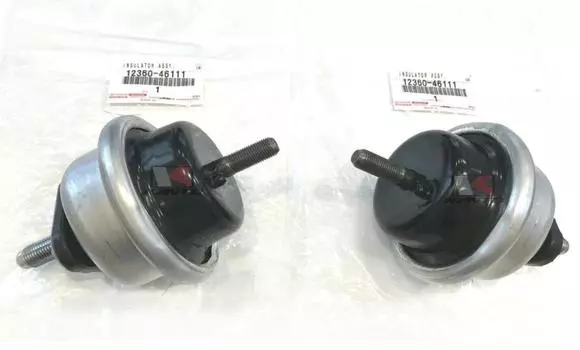 TOYOTA Оригинальный SUPRA Два передних изолятора крепления двигателя 12360-46111 2