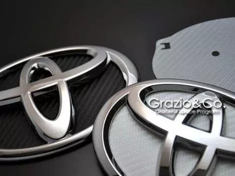 Toyota Prius 30 Prius Carbon Emblem Base Silver Rear