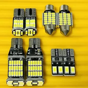 Toyota Pro Box NHP160V Back Lamp Position License Plate T10 LED Room Lamp, White, Set of 8 Parts