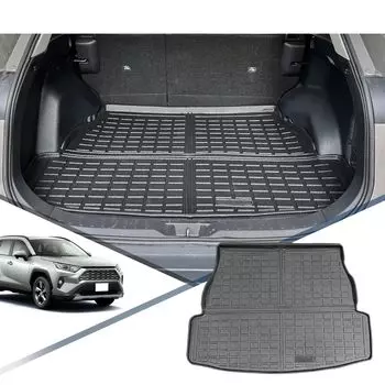 Toyota RAV4 50 PHV Коврик для багажа Corolla Cross Коврик для багажа Коврик для багажника автомобиля Коврик для багажника автомобиля Защитный коврик TPE для защиты от истирания и царапин Легко поддается чёрный