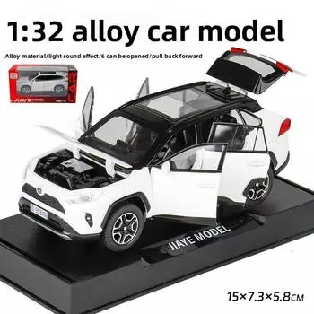 Toyota Rav4 Alloy Car Model Toy With Light Sound For Kids Playroom And Collector