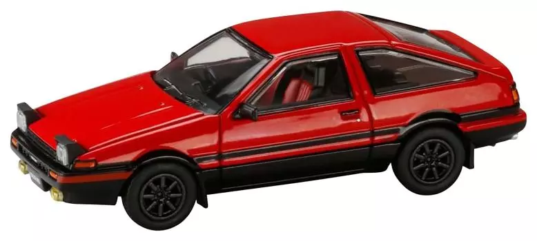 Toyota Sprinter Trueno GT APEX JDM стиль 1/64 (АЕ86) Красный / Черный