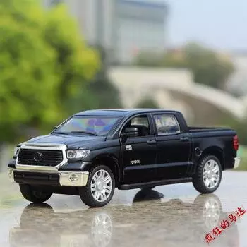 Toyota Tundra Пикап Моделирование Литые и игрушечные транспортные средства Звуки и Свет Инерционный Автомобиль 1:32 модели из сплава в подарок на день рождения