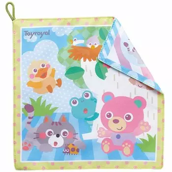 Toyroyal Royal Gasha Gasha Полотенце Чистое и прочное для младенца Малыш (Моющийся/Погремушка) (Удобный захват/легкий)