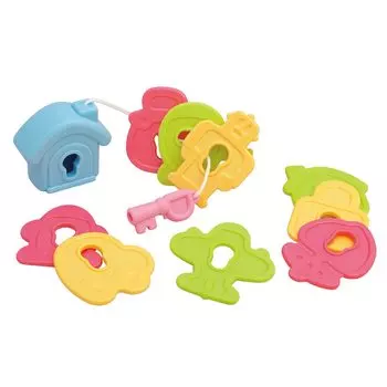 Toyroyal Toyroyal Мягкий обучающий брелок Чистый Прочный Без звука для ребенка (Моющийся/Образовательный) (Удобный захват/мягкий)