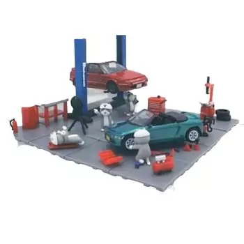 Toys Cabin TC Town Гаражный инструмент 1 Рабочий кот x 4 набора Гача Капсульная игрушка 1/64 +