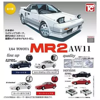 Toys Cabin TOYOTA MR2 AW11 All 4 types set Full Comp Gacha Gacha Capsule Toy 1/64