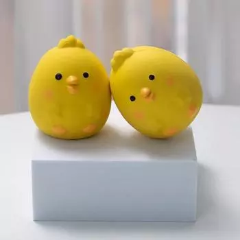 Toys Cute Chicken Dog Chewing Rubber Toy Cleaning Tooth Dog Chew Toy For Dogs Bite Resistant Sounder Pet Supplies жёлтый