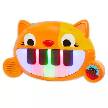 toys Mini Cat Piano Cat Keyboard with Glowing Keys 10 Melodies Included 2 Sound Modes Musical Instrument Toys Educational Toys for Baby Birthday 6