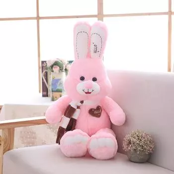 Toys Plush Rabbit Scarf Love Cartoon Animals Fill Doll Xmas Gift Garnish Stuffed 80cm/31.50in