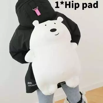 Toys Plush Turtle Protective Snow Gear Set With For Kids Skiing Stuffed Doll White Bear,40cm