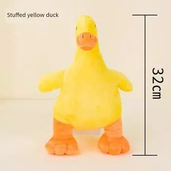 Toys Stuffed Vocalization Bite-Resistant Abrasion Resistant Self-Hi Relieving Boredom Handy Gadget Duck Schnauzer Small and Medium Dogs Pet Supplies Medium companion duck [Stuffed]]