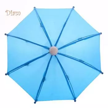 TOYS & TOTS Мини однотонные бусины для девочек, аксессуары для кукол, зонтик от дождя, игра one size синий