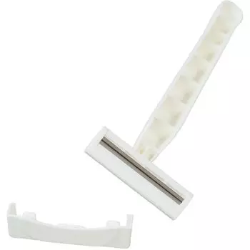 toysfan Toysfan Коммерческая одноразовая бритва 100 шт. Бритва для бороды (РА 2-х лопастной) T-Razor T-Shaver с 2 лезвиями белый