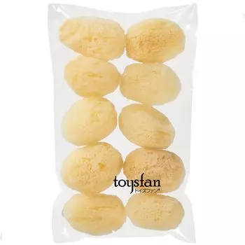 toysfan Toysfan Натуральная губка Шелк Размер 4 Упаковка из 10 SS Размер Профессиональная спецификация Впитывающая гигиеническая губка Губка с тонкой текстурой и