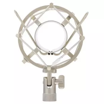Toyvian Амортизатор Микрофон Микрофонный Держатель Держатель для Микрофона Металлический Микрофон Регулируемый Съемный ПК Прямая Запись 1 шт. Белый Антивибрационный белый