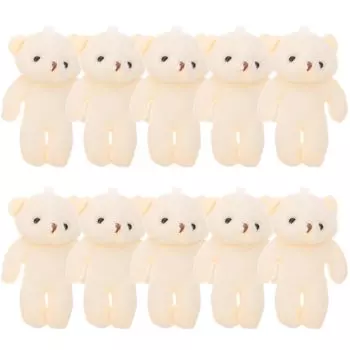 Toyvian Маленькие плюшевые мишки, 50 штук, Милые плюшевые мишки, Животные, Плюшевые брелоки, Подвески для DIY, Украшения, Подарки, Свадьбы, Вечеринки, Сувениры