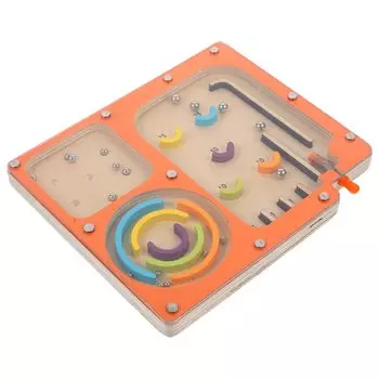 Toyvian Pinball Maze Ball Pinball Machine Деревянный лабиринт Игра Забавный Монтессори-лабиринт Настольная игра Настольная игра Тренировка мозга