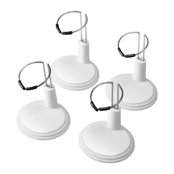Toyvian Подставка для фигурок 15 см Подставка для кукол с основанием Подставка для дисплея Фиксация фигурок Экшн-база для кукол Хранение кукол Выставочная коллекция 4 штуки