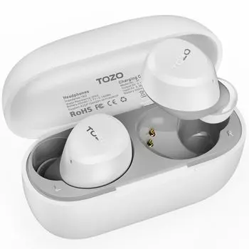 TOZO Wireless Ultra Bluetooth IPX5 Водонепроницаемость 32 часа Совместимость со специальным индивидуальным эквалайзером Мгновенные наушники с большим расстоянием и быстрым каналом Компактные наушники A1-Mini,