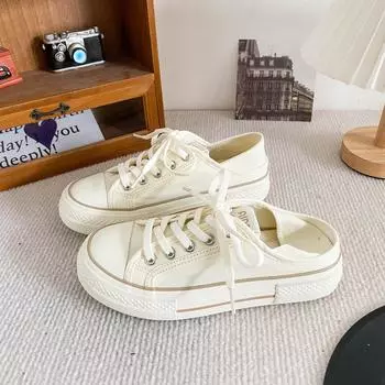 TP360 elastic shoelaces/free one pair of shoelaces and two white shoes for women s summer thin lazy one-pedal espadrilles 35 чёрный