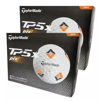 TP5x pix 2024 модель белый мяч для гольфа дюжина [2 комплекта]
