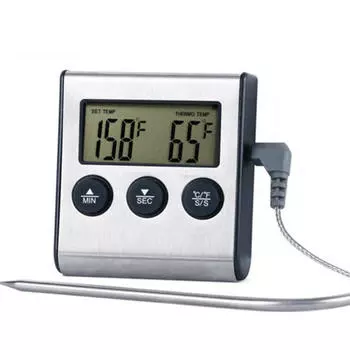 TP700 зондовый термометр Термометр для барбекю Термометр для еды Таймер с функцией будильника отправлен домой с батареей TP700