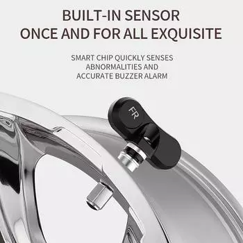 TPMS 4 Wheel Tyre Pressure Monitor Real-time Display TPMS Monitor Solar Power&USB Charge LCD Display Auto Security Alarm Device External