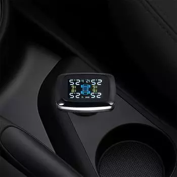 TPMS Smart Car Беспроводная система контроля давления в шинах Прикуриватель Цифровой ЖК-дисплей с External Sensor