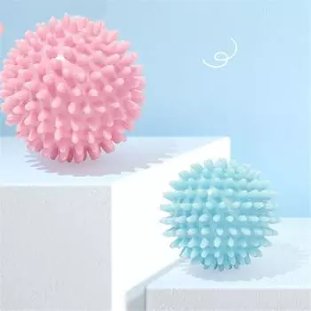 TPR 6,5 см в диаметре полый мягкий шарик с шипами для восстановления силы рук, массажный мяч для занятий йогой и фитнесом, остроконечный массажер, триггерная точка 10LBS светло-синий