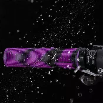 TPR Bicycle Grips Integrated Bicycle Handlebar Grips Aluminum Alloy Lock on Bicycle Handles Non-slip MTB Cuffs Bike Part