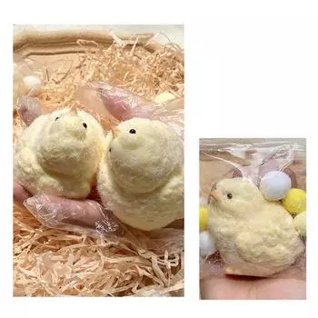 Tpr Цыпленок сжимает игрушки Флокинг Мягкая стрессовая игрушка Мини Медленно отскакивающий Цыпленок Декомпрессионные игрушки для взрослых N1