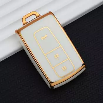 ТПУ автомобильный чехол для смарт-ключа, защитная крышка для Toyota Prius 2004 2005 2006 2007 2008 2009 Corolla Verso Camry Shell Fob аксессуары Key Case белый