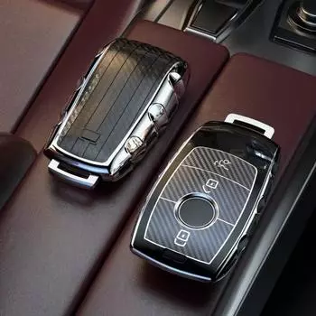 ТПУ автомобильный дистанционный брелок чехол-держатель для Mercedes Benz ACESG Class GLC CLE CLA W177 W205 W213 W222 X167 AMG аксессуары чёрный