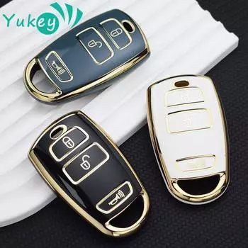 ТПУ автомобильный пульт дистанционного управления брелок для Kia Grand Carnival Sedona чехол для ключей от машины Защитные аксессуары чёрный