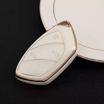 TPU Car 4Button Key Case Cover Remote for Roewe X 2018 Auto Protection Key Holder Shell Fob Bag Accessories Key Case белый