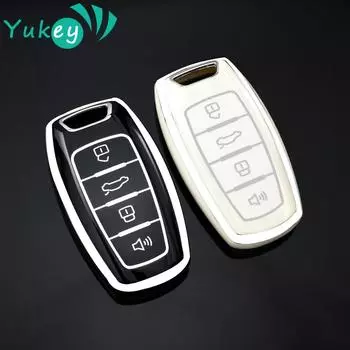 Чехол для автомобильного ключа из ТПУ для Great Wall Haval Jolion 2022 H6 H7 H4 H9 F5 F7 F7X F7H H2S GMW Dargo Shell Fob Accessories чёрный