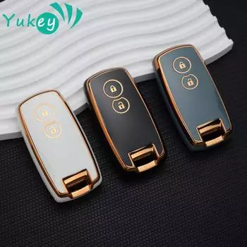 ТПУ чехол для ключей автомобиля держатель автоаксессуары для Suzuki Grand Vitara Ignis Swift SX4 2010 2011 дистанционный брелок протектор чёрный