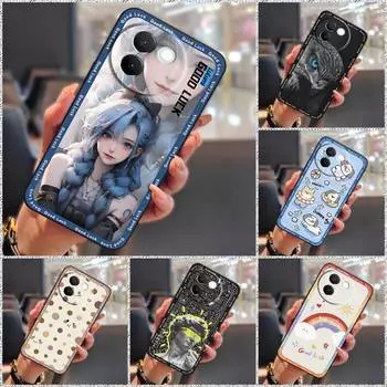 TPU Durable Phone Case For VIVO V30E 5G Global Cute Silicone Cover Fashion Design Back Cover Dirt-resistant Full wrap VIVO V30E 5G Global