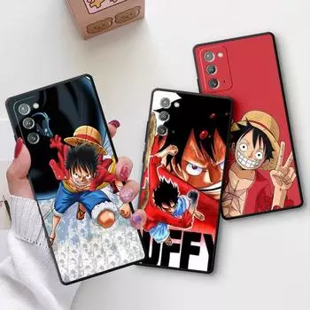 Чехол для телефона TPU для Samsung Galaxy A22 S20 S21 A32 Note 20 Ultra 10 Plus 8 9 A72 S22 S22 черный мягкий матовый чехол LuffysOnes Pieces Samsung Note 8