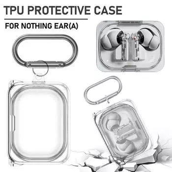 TPU прозрачный мягкий защитный чехол ударопрочный с брелоком легкий прозрачный чехол защитный чехол для NOTHING EAR()
