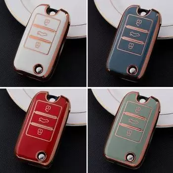 TPUCar Smart Key CoverCase Holder Bag Keychain Fob Protector CoverLeather for RX5 MG3-MG7 MG ZS GT GS 350 360 750 W5 Accessories чёрный