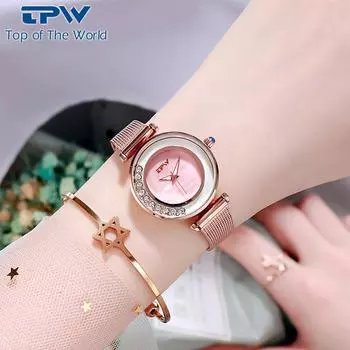 TPW Brand Ladies Watches Fashion Styles Женские кварцевые наручные часы Лучшие подарки Элегантные часы синий