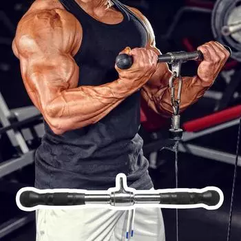 Тяга вниз для трицепса, тяга вниз в высоком положении, короткая дистанция, комплект, домашний тренажер для занятий кабелем