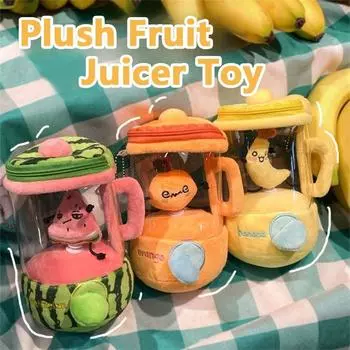 Тянуть веревку вращать плюшевую игрушку соковыжималка арбуз/апельсин/банан плюшевая кукла соковыжималка мальчики девочки Orange