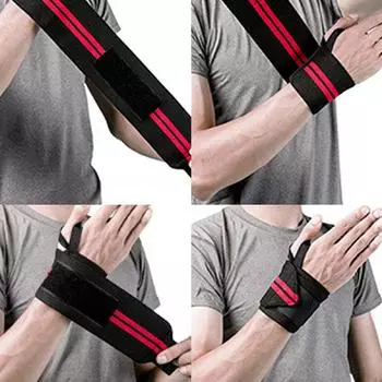 Тяжелая атлетика напульсник эластичные дышащие напульсники бандаж для фитнеса в спортзале тяжелая атлетика пауэрлифтинг напульсник поддерживающий ремень