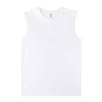 Тяжелая летняя базовая футболка из чистого хлопка с широкими плечами и небольшим вырезом, однотонная свободная мужская и женская майка, мужская футболка S белый