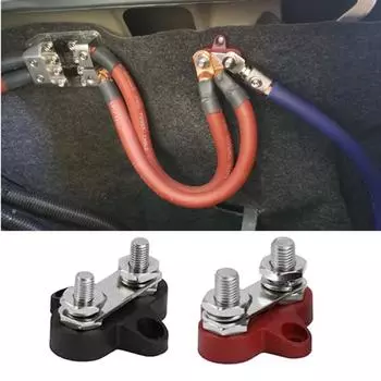 Тяжелая M8+M8 положительная силовая распределительная шина автомобиля силовой кабель клеммные колодки шпильки аксессуары для грузовика автофургона яхты автомобиля